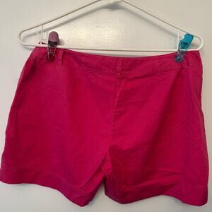 Tommy Bahama Women’s Pink Stretch Shorts Size 6 Bright Cotton Lycra Casual Short